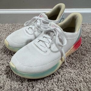 Kizik Athens White/Rainbow Sneakers